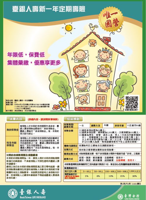 新一年定期壽險DM