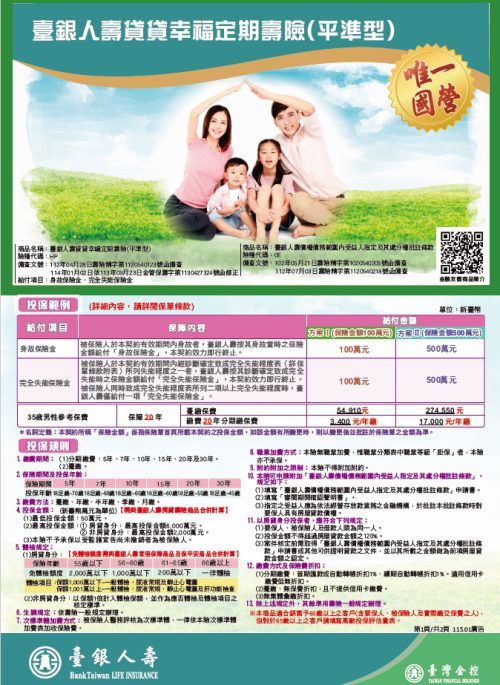 貸貸幸福定期壽險DM